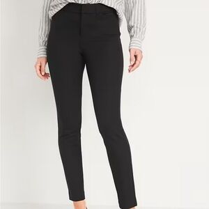 NWT Old Navy Black Women's High-Waisted Pixie Skinny Pants 14 Tall